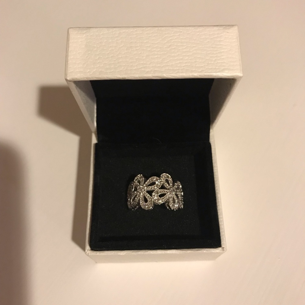 Lia Sophia Flower Statement Ring